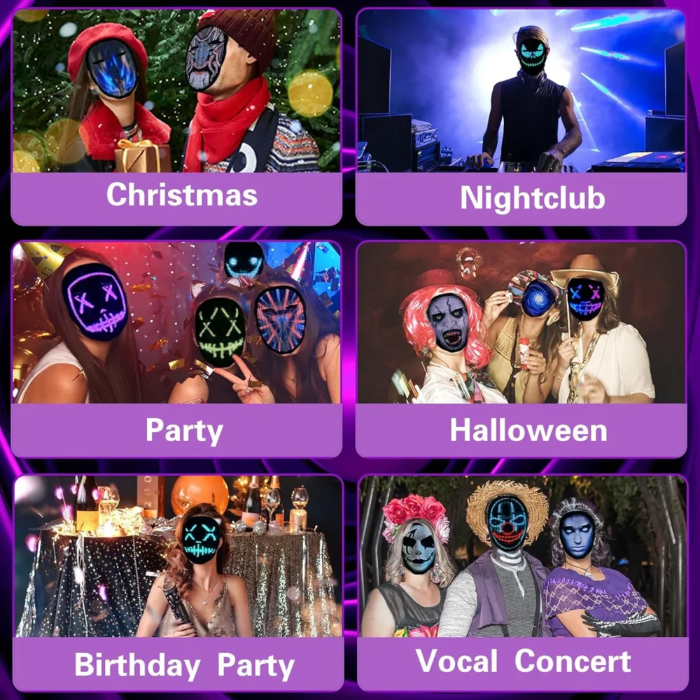 Ultimate Halloween LED Mask - Image 7